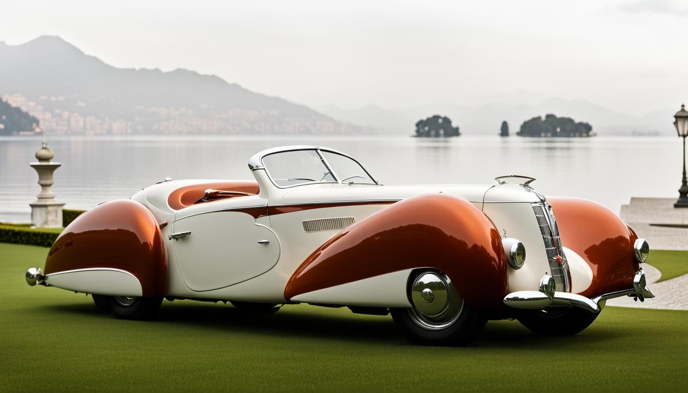 1939 Art Deco Luxury Car at Lake Como Mansion