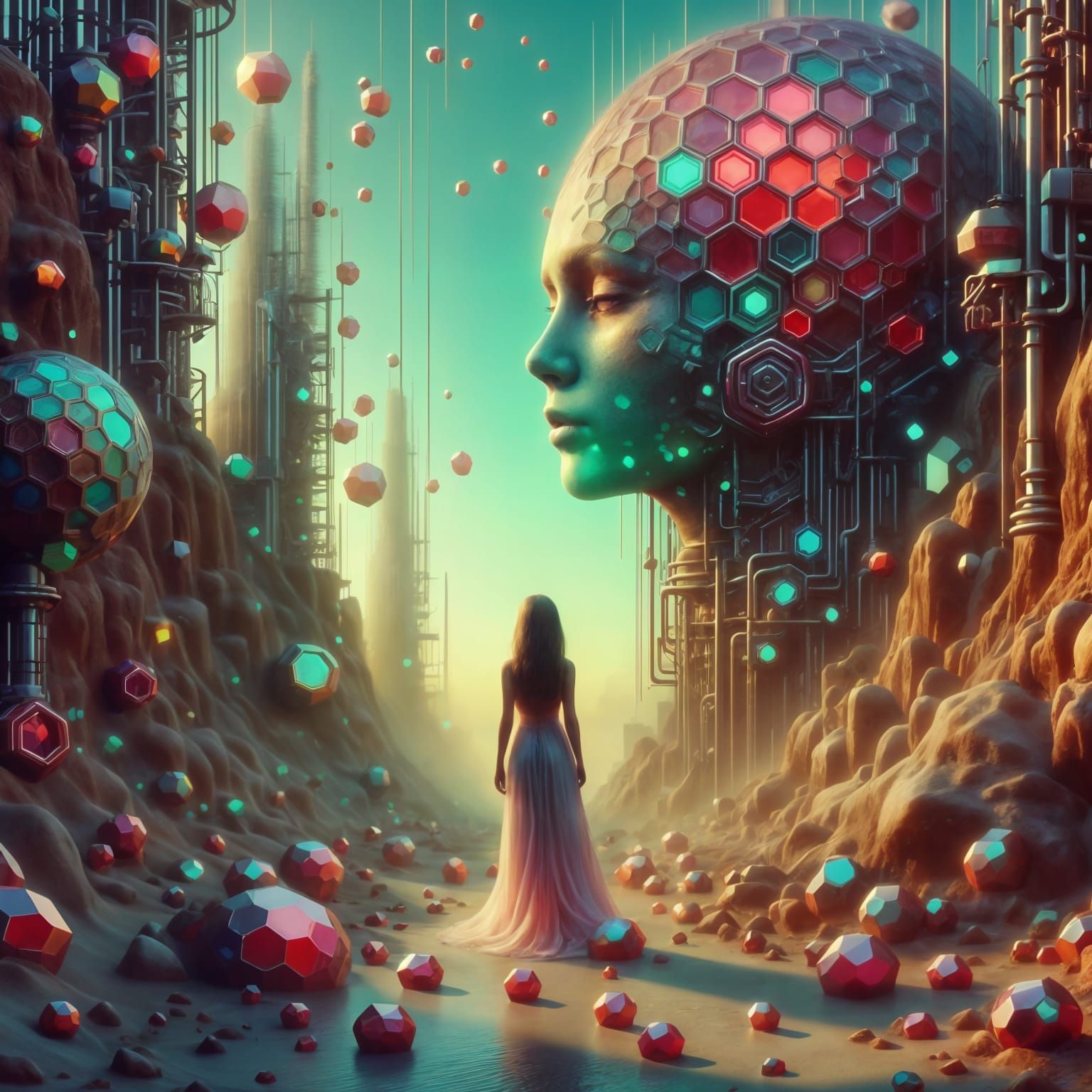 Unique Perspective Art Created with AI