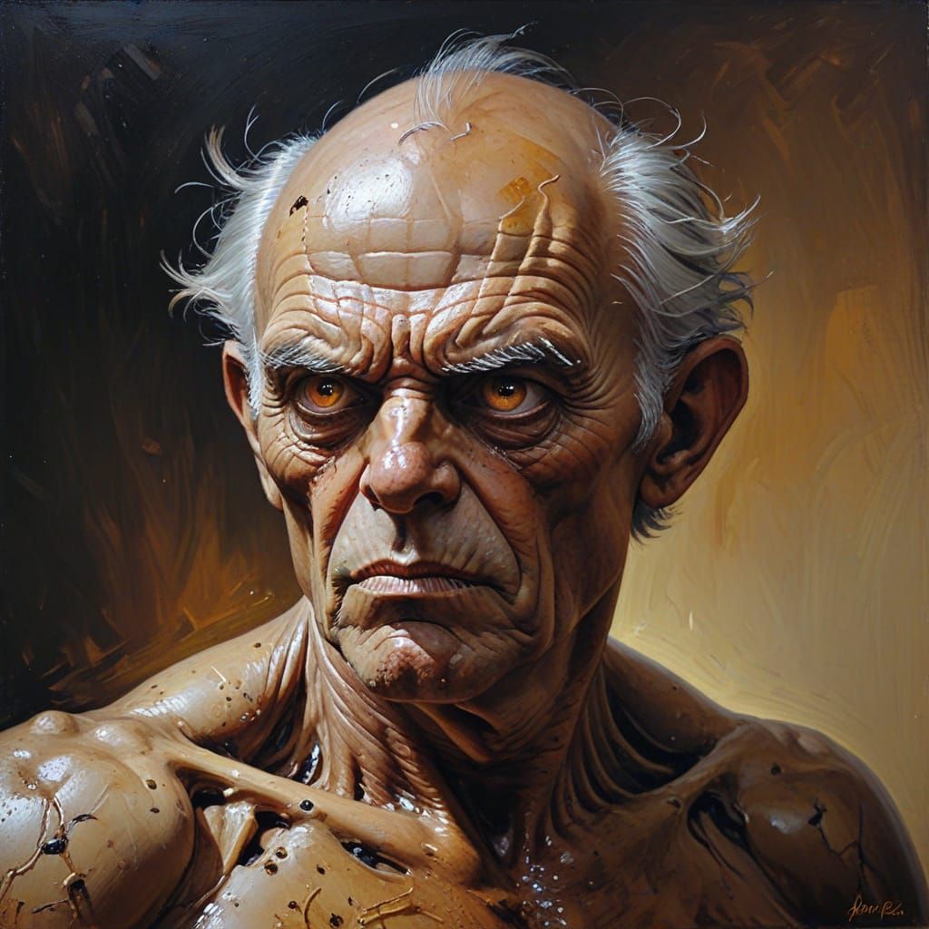 Character Portrait in Oil Painting Style