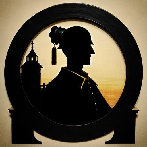 Abstract Silhouette Art Inspired by Animation