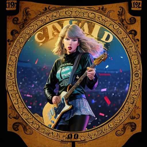 Taylor Swift in 1989 AI Portrait