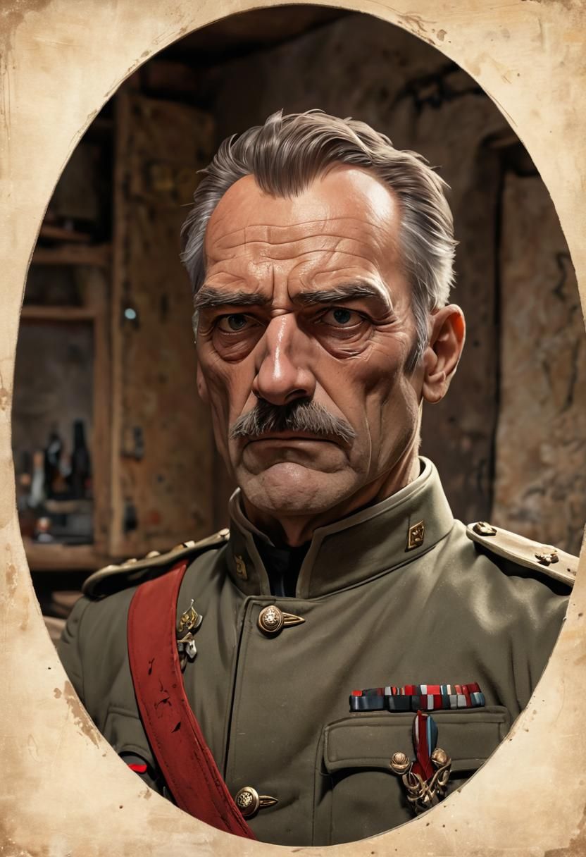 Austro-Hungarian Officer Planning Conquest: Manga Scan Style