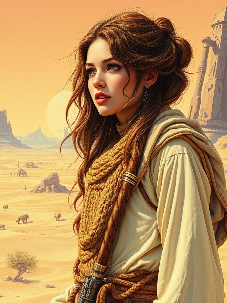 Sarai Malone, high priestess of the desert peoples