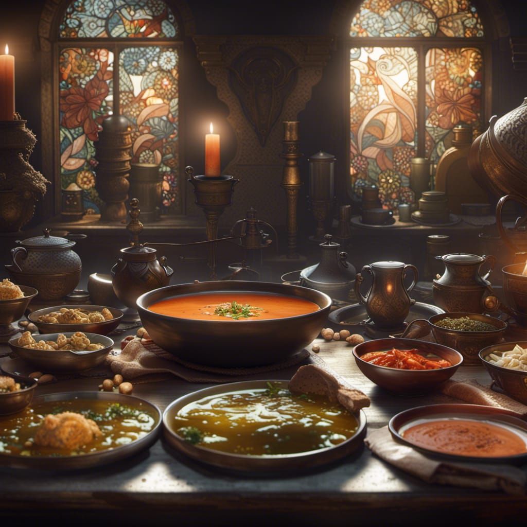 Dark Fantasy Soup Masterpiece in 8k Resolution