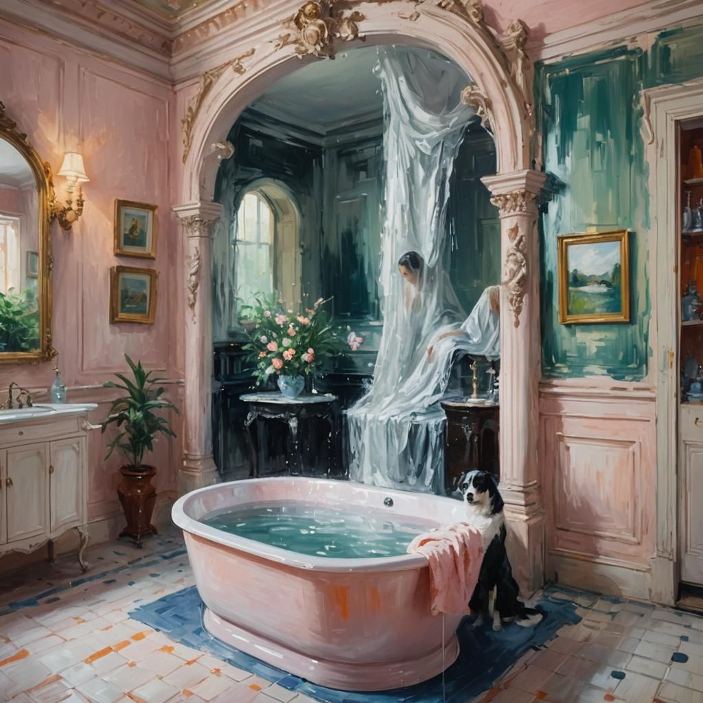 Warm Beauty in a Soft Impressionist Scene