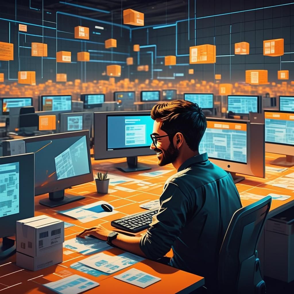 Optimized Shipping Software Concept Art