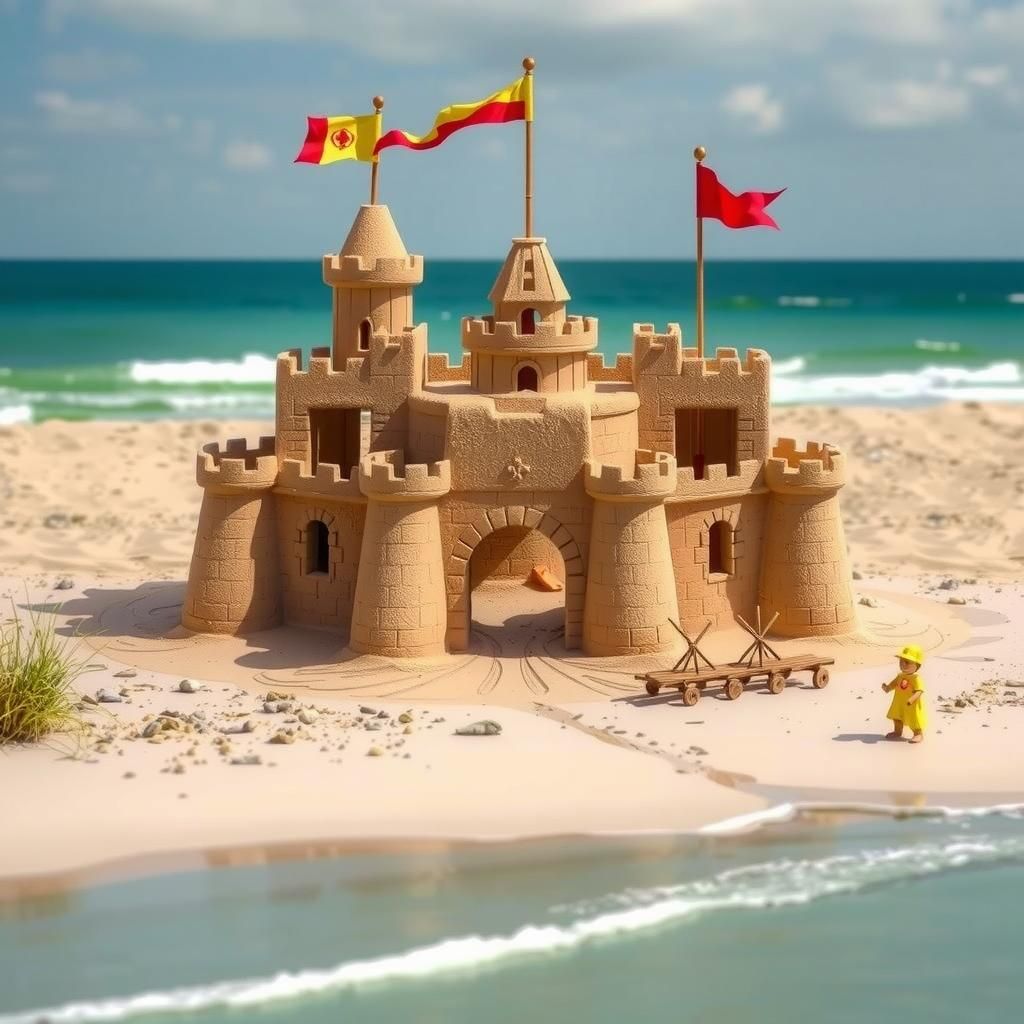 Fantastic sandcastle