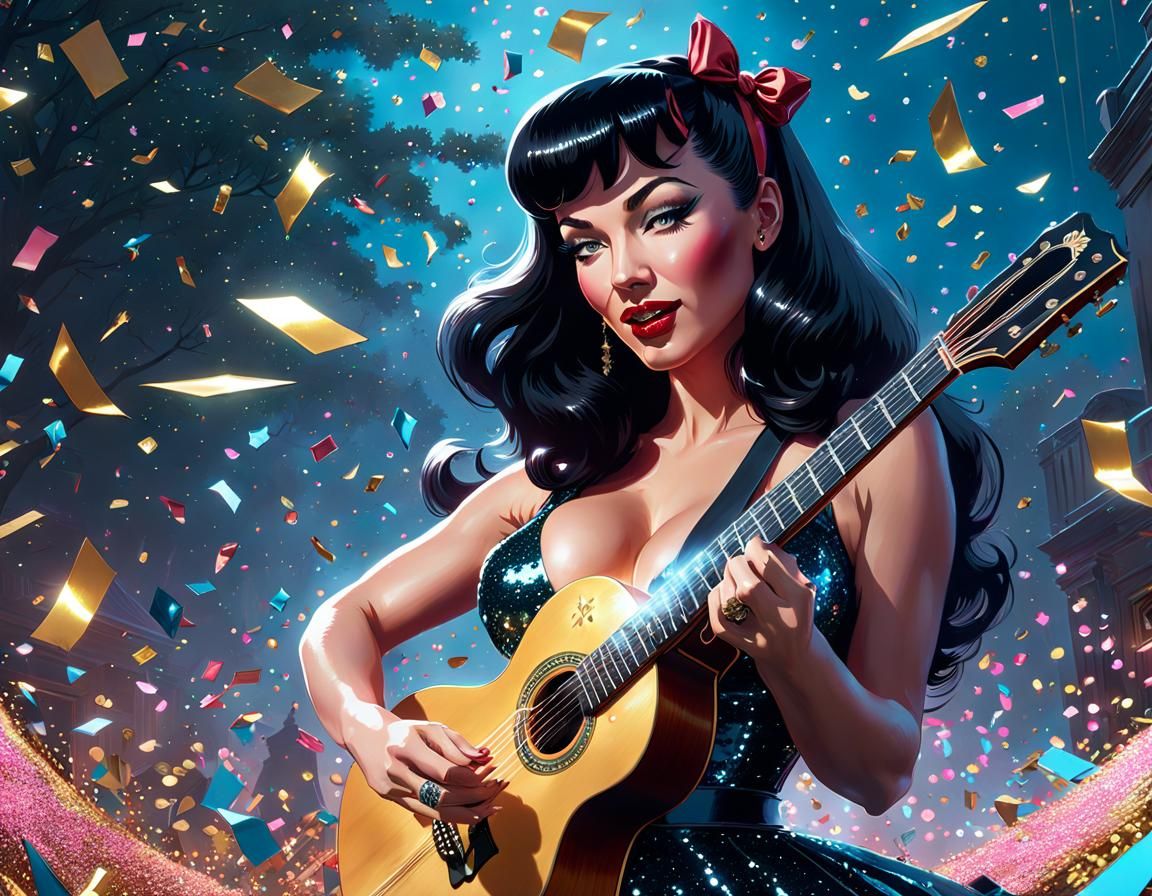 Gorgeous Betty Bombshell plays Fernando Sor by Per.