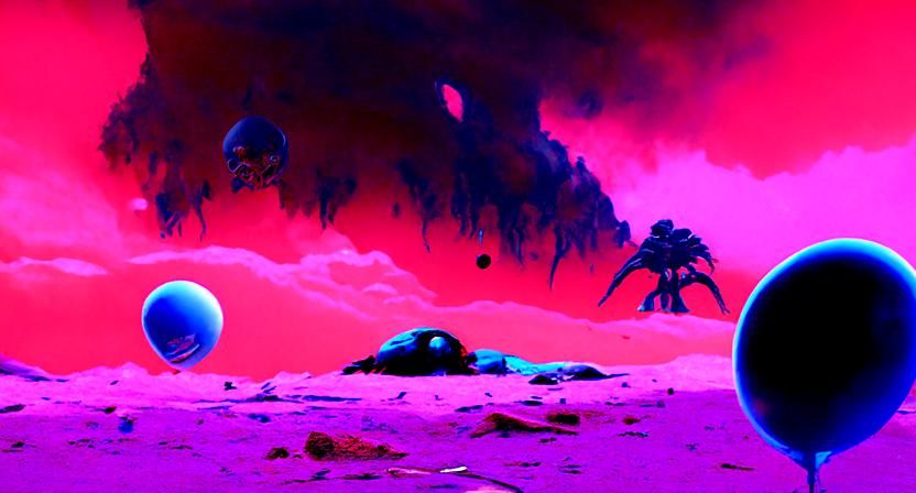 Barren Death Planet Landscape
