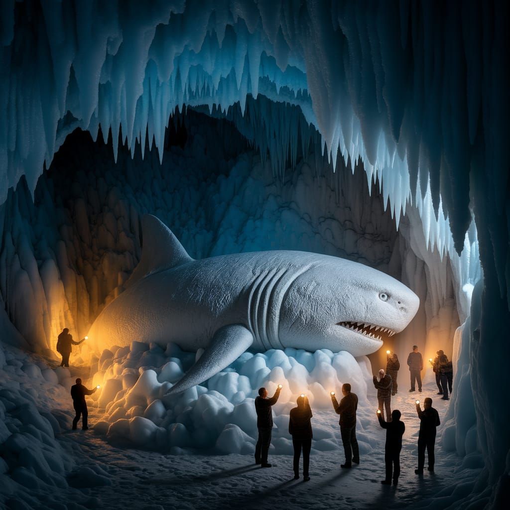 Ancient Megalodon Shark Frozen in Ice, Discovered by Archaeo...