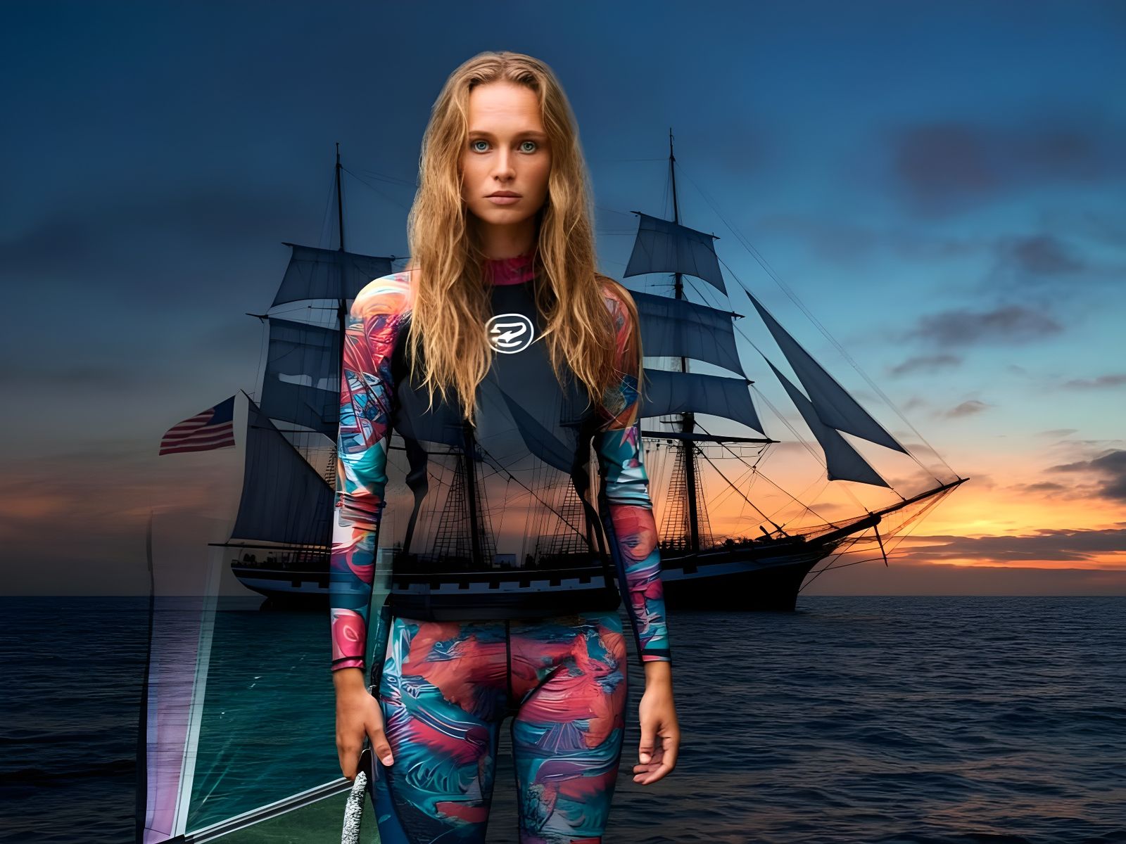 Timeless Sailor Spirit in Digital Art