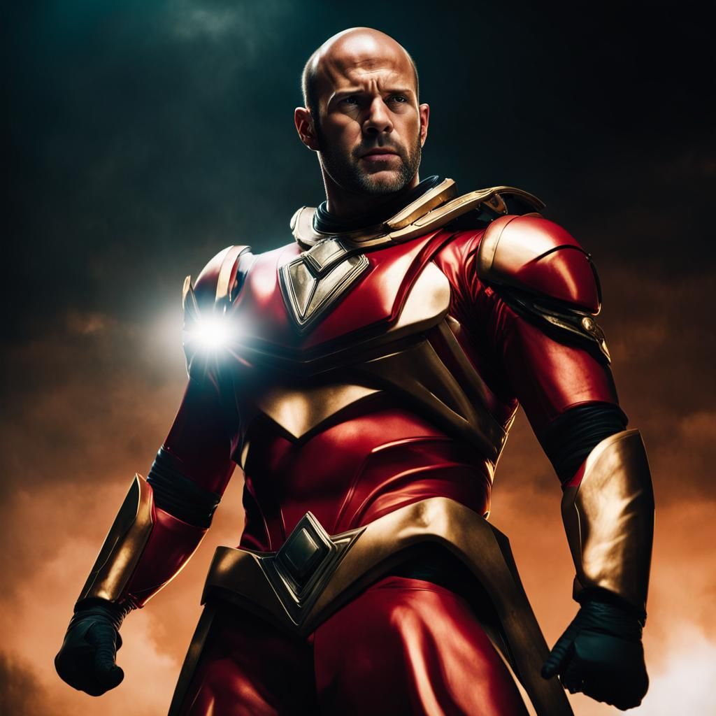 Jason Statham as Red Power Ranger: Cinematic Film Still