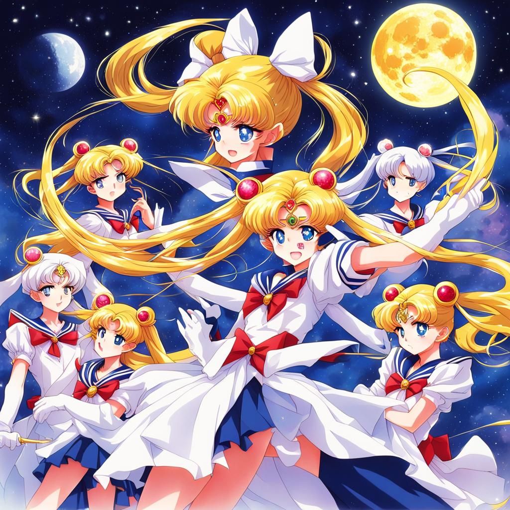 Sailor Moon in Anime Key Visual Style
