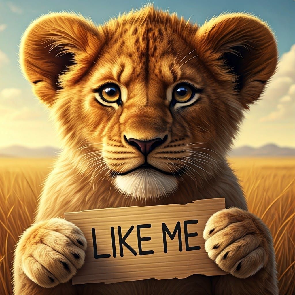 🥺Pleading Lion Cub🥺