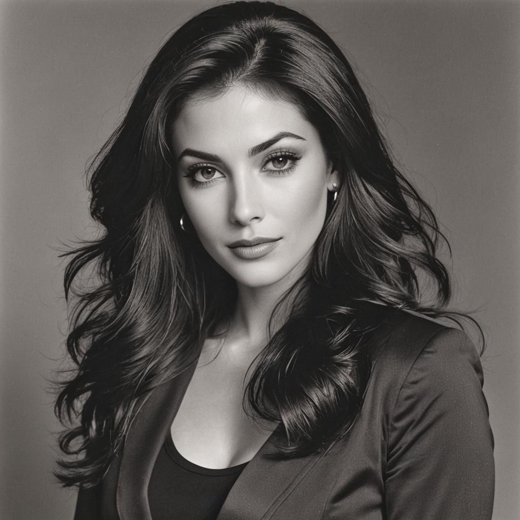 Portrait of a Dark-Haired Italian-American Woman