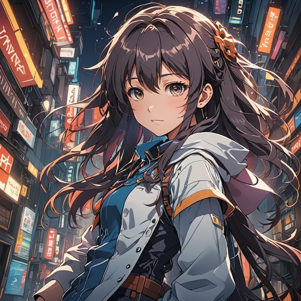 Anime Manga Scan in Cel-Shaded Style