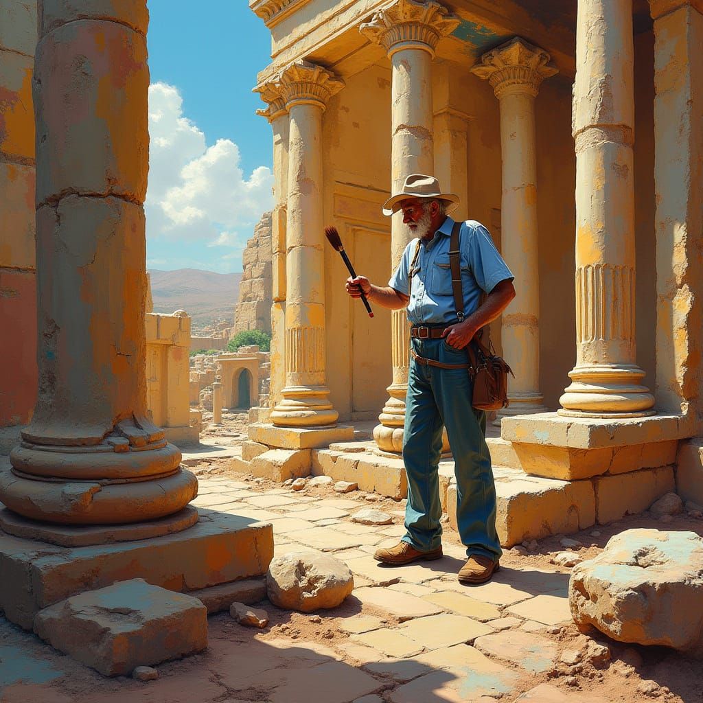 Cubist Archaeologist Unfolds Ancient Secrets