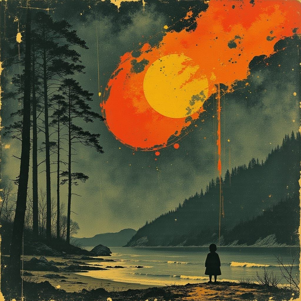 The day the sun exploded I was at the lake with my family. W...