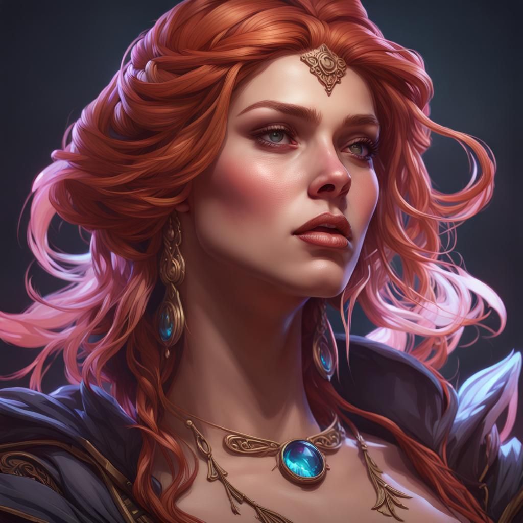 Lilith Clawthorne Portrait in Detailed Digital Art Style