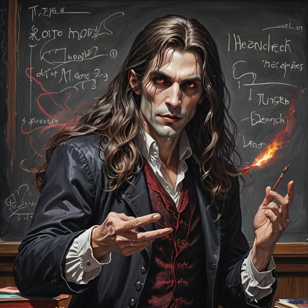 Vampire Professor Teaching Magic, Romance Novel Style