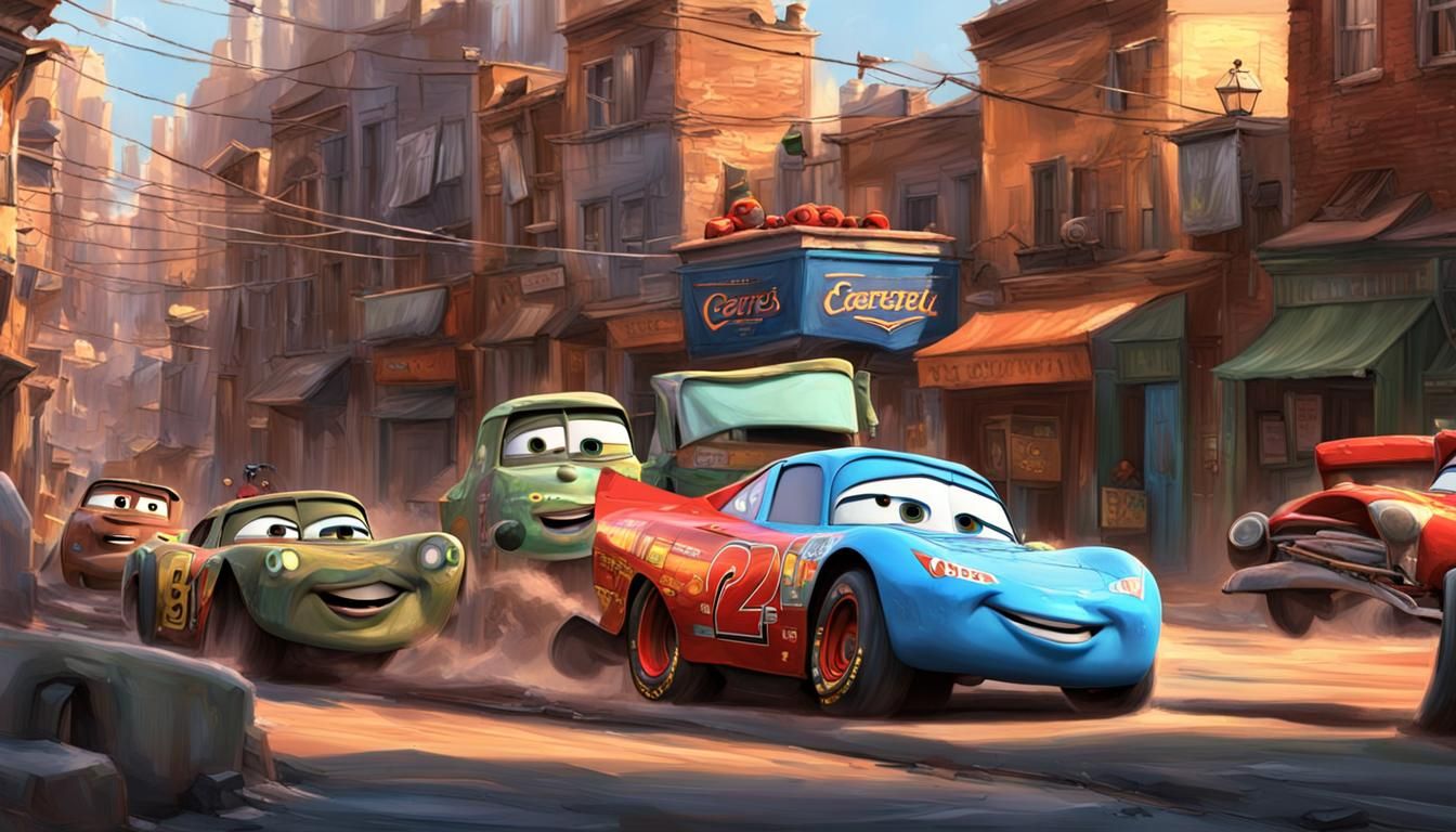 Cult Scene from Cars: 8k Ultra HD