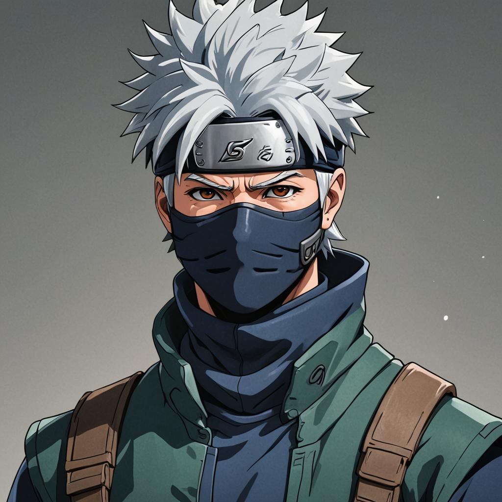Kakashi Hatake: Cel-Shaded Anime Style