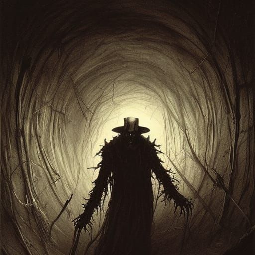 Demonic Freddy Krueger in Horror Style