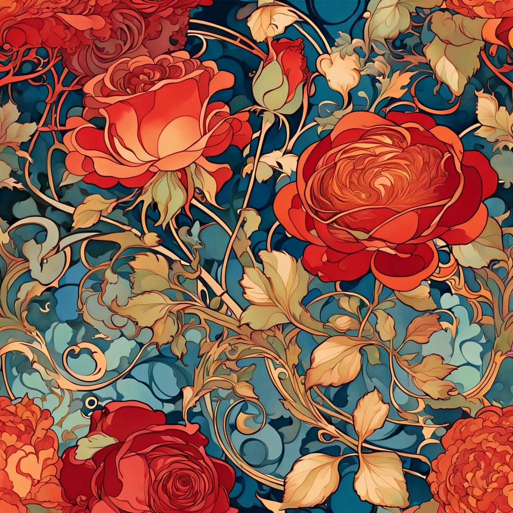 Red Rose Background.