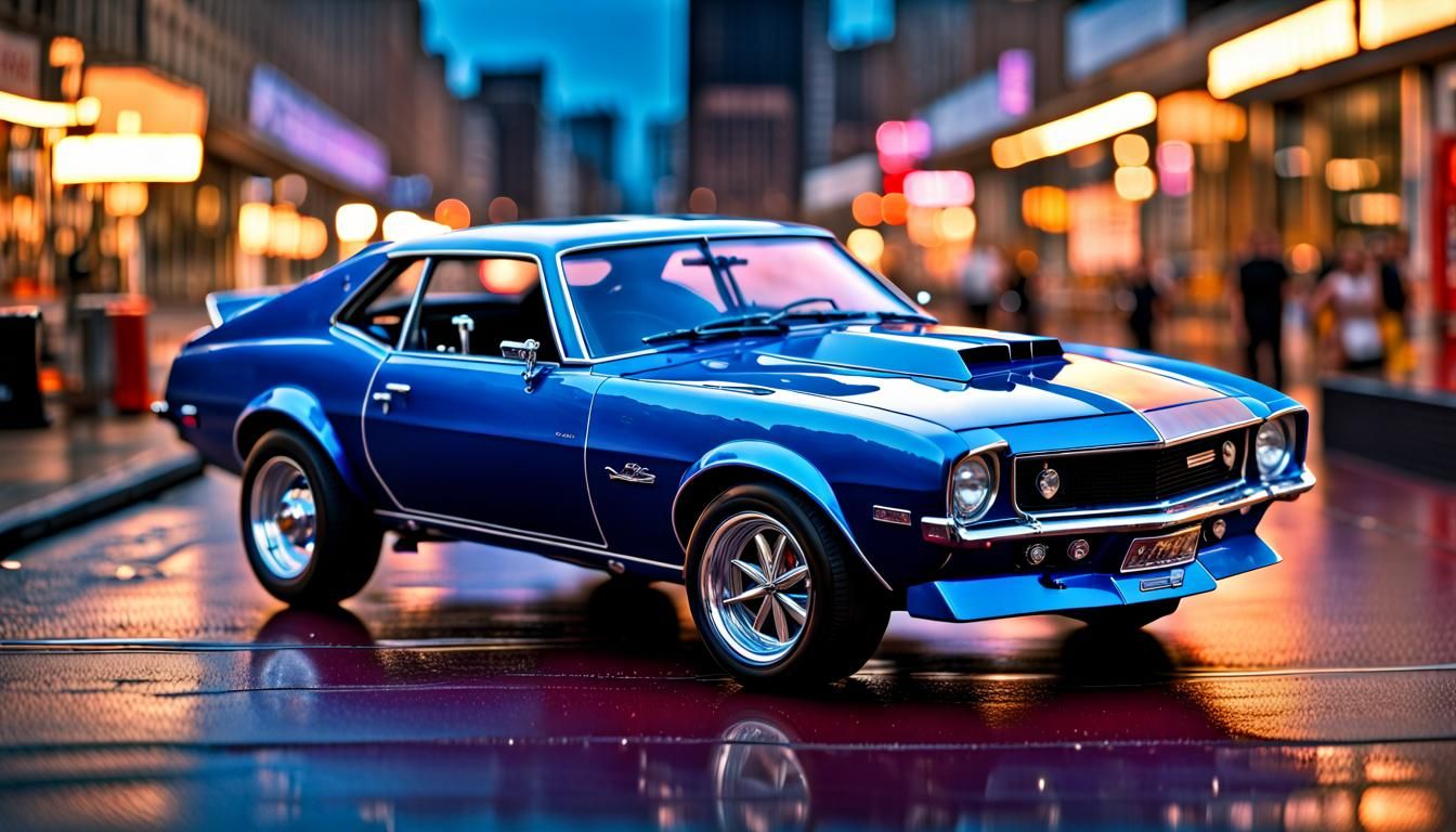 Toy Cars in Acrylic Display: Digital Matte Painting