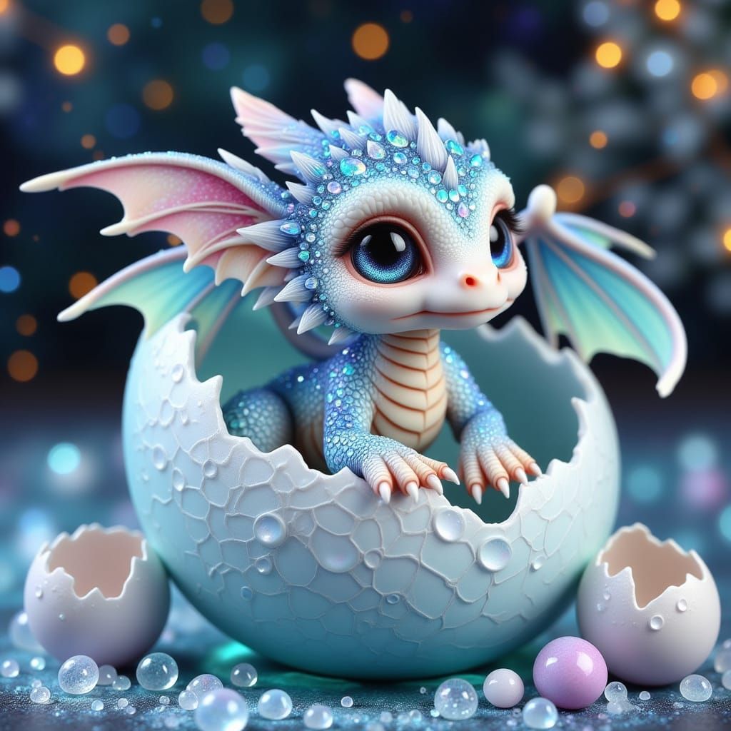 Regal Frost Dragon on Swan Ice Sculpture