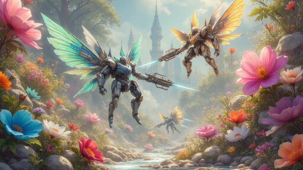 Cybernetic Mecha Fairies in Enchanted Kingdom