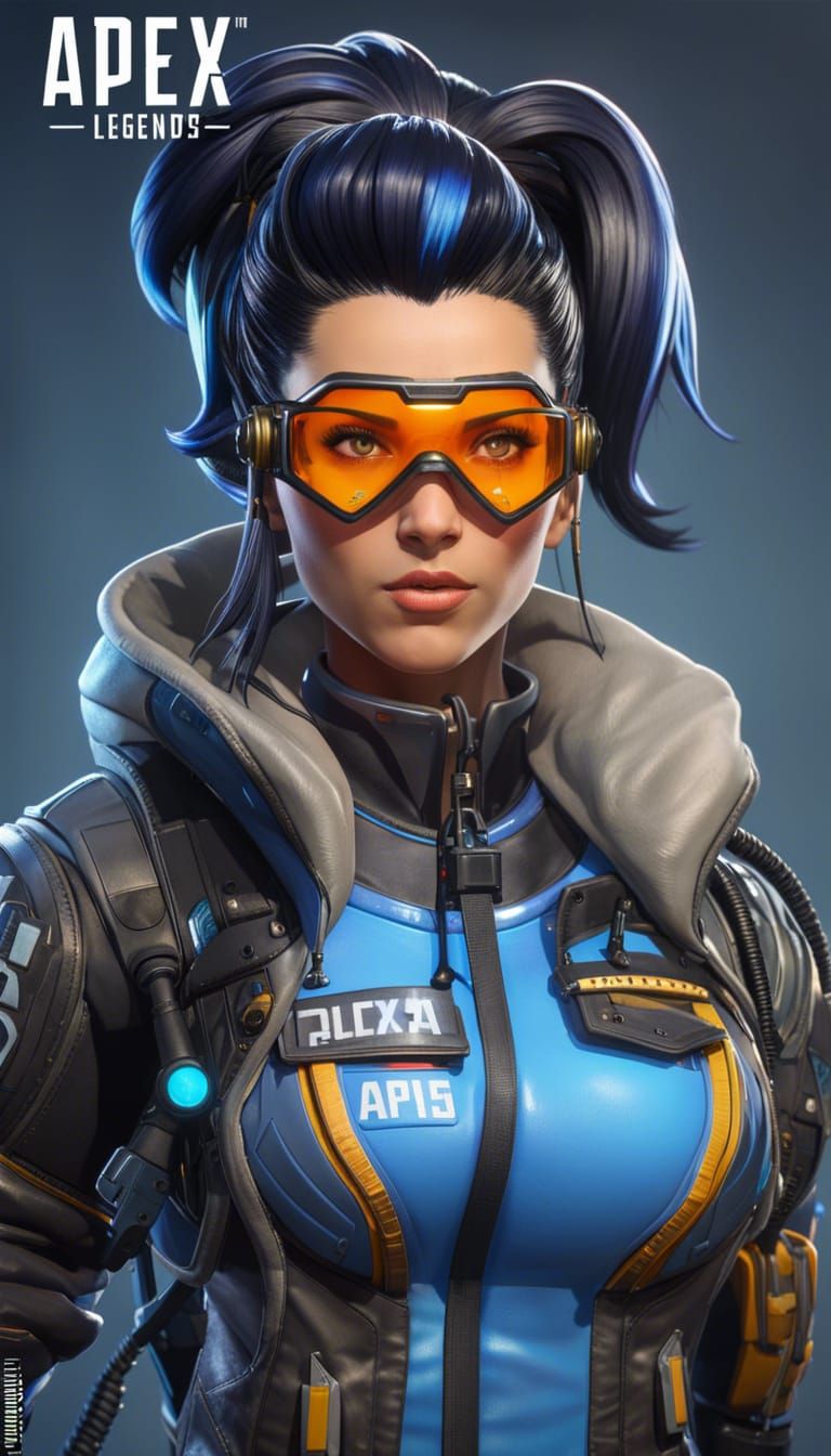 Apex Legends Rampart in Cyberpunk Dystopia