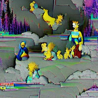 Cartoon Family Scene in Animated Style