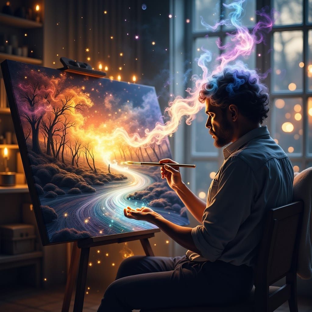 Enchanting Painter Creates Living Landscape Art