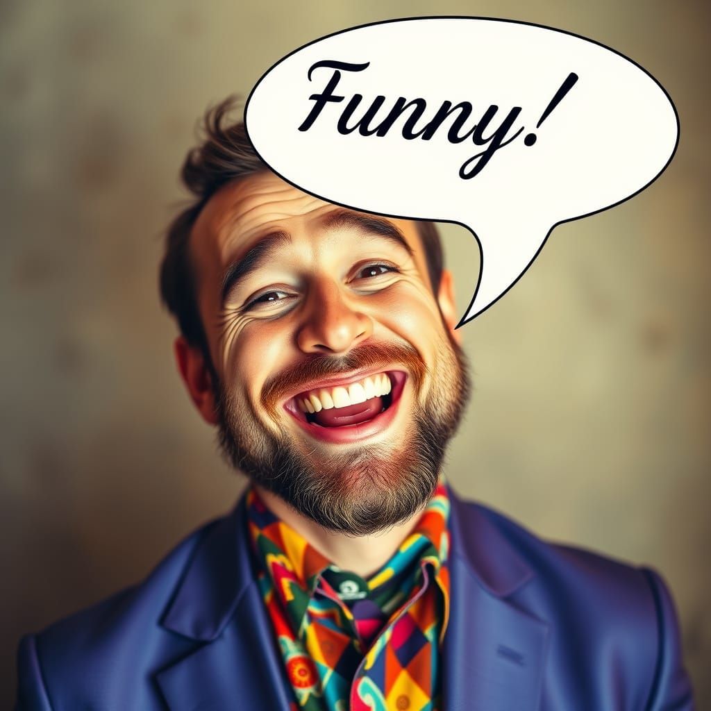 A Hyper-Realistic Portrait of a Joyful Man with a Bright Smi...