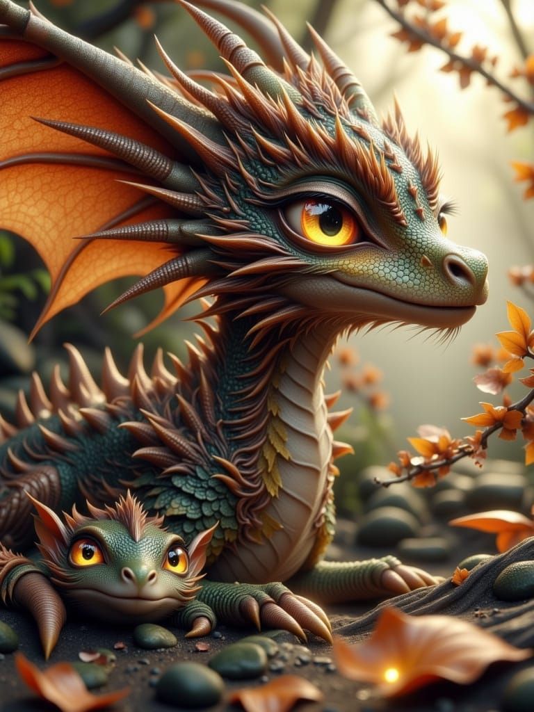 Hyperrealistic Dragon Watch: A Cel-Shaded Fantasy