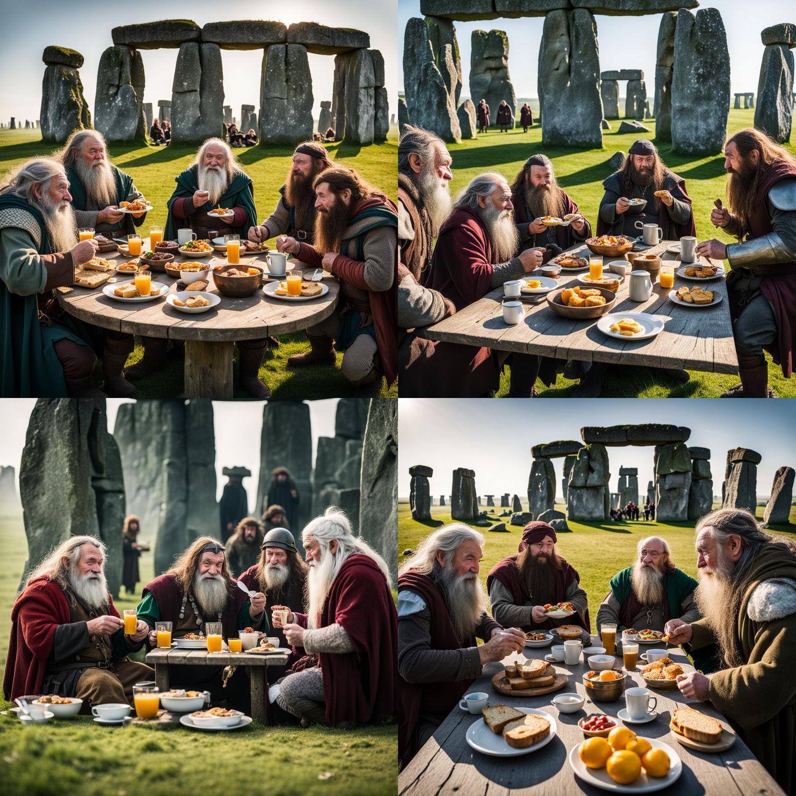 Dwarfs, Hobbits, and Elves Breakfast at Stonehenge
