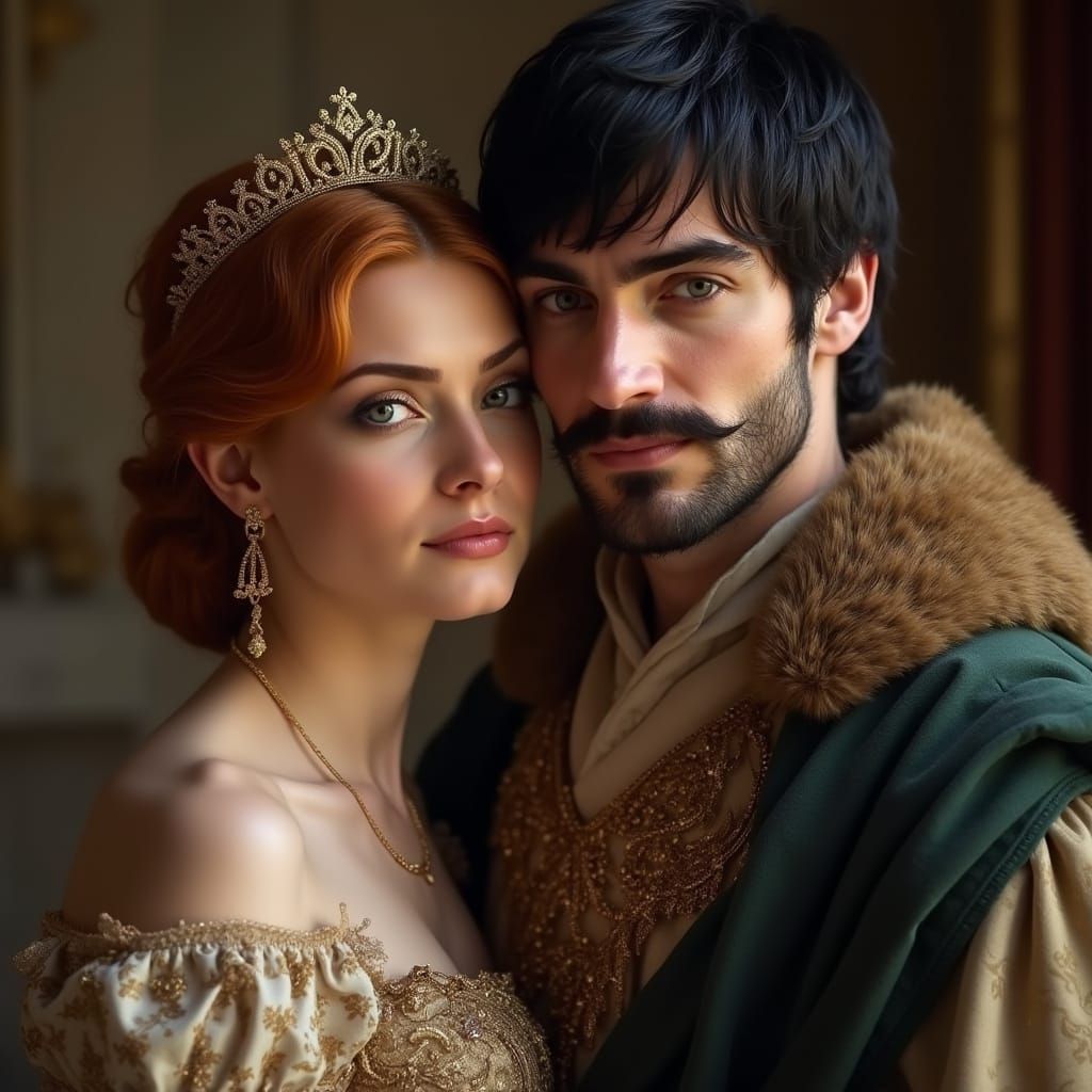 Iphigenia of Mycenae and Cossack Colonel Portrait