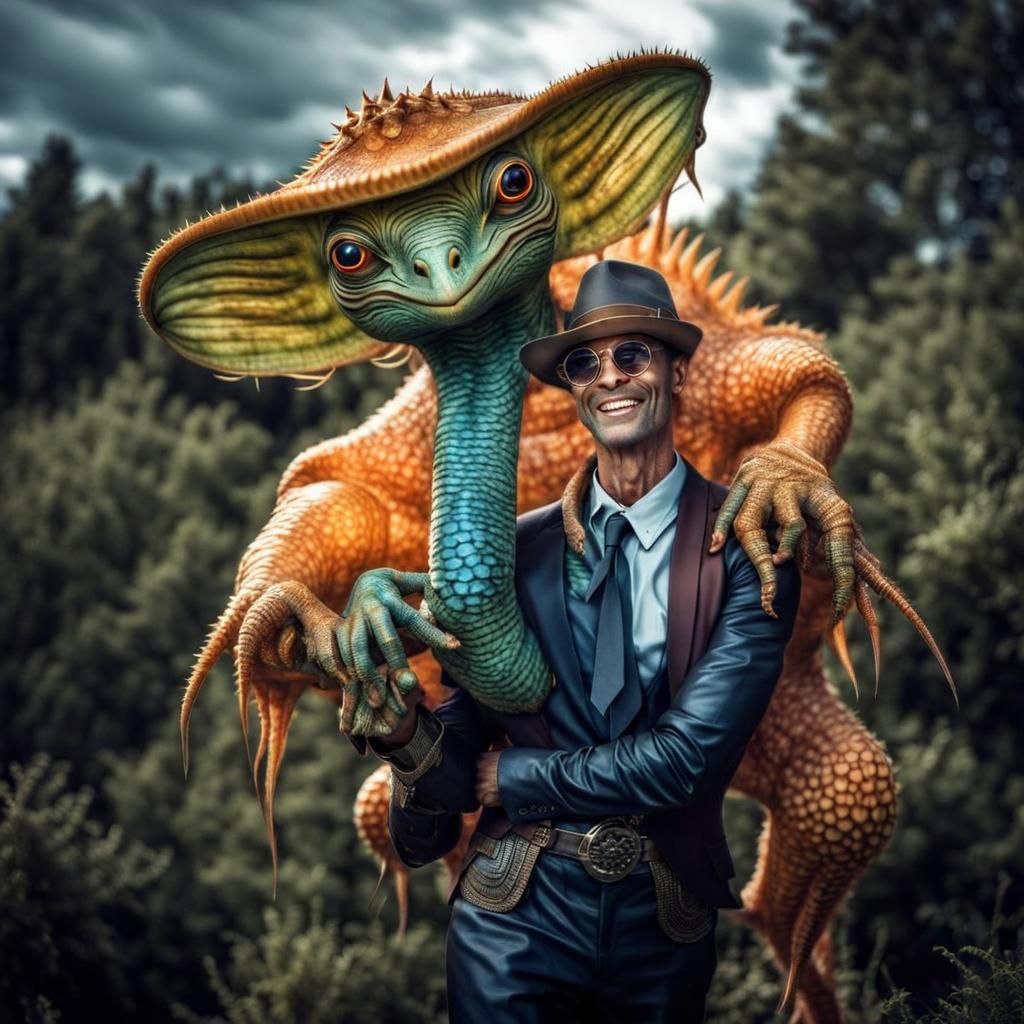 Photorealistic Aliens in Exotic Clothing: Hyperrealistic Por...