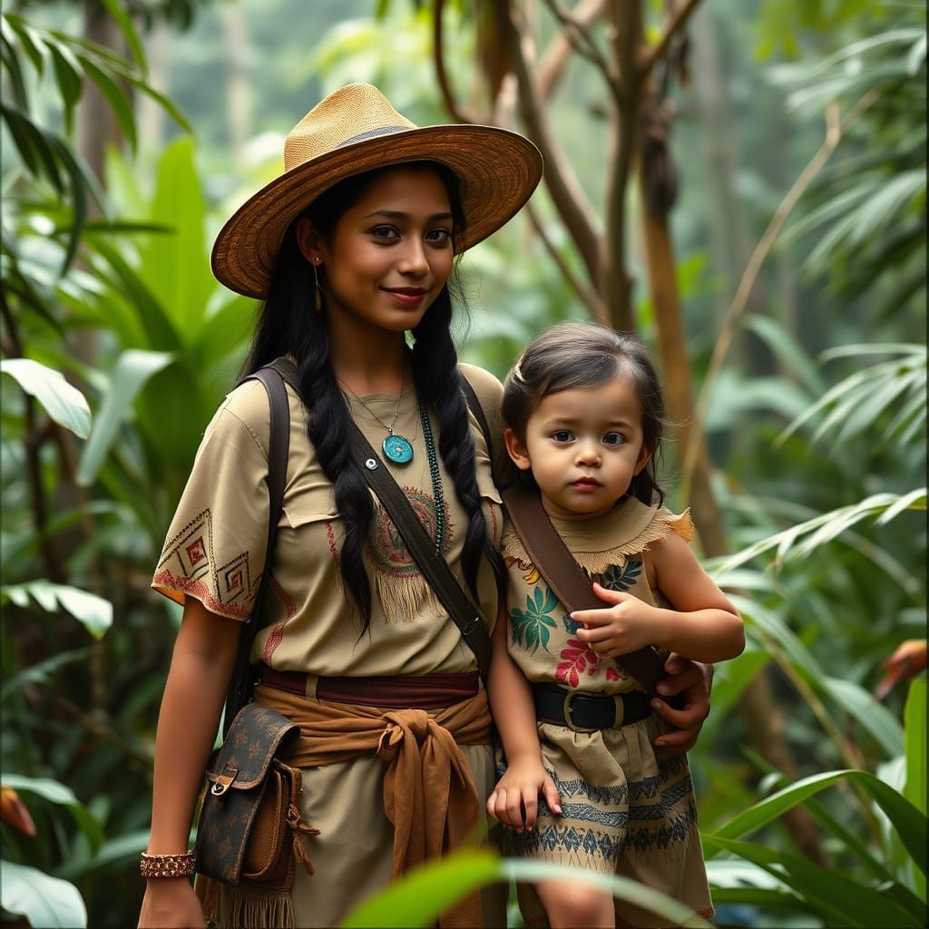 Mother and Daughter Discover Amazon Rainforest Wonders in Ci...