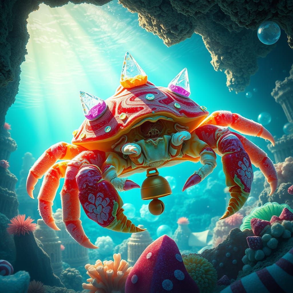 Hermit Crab in Sunken Candy Metropolis