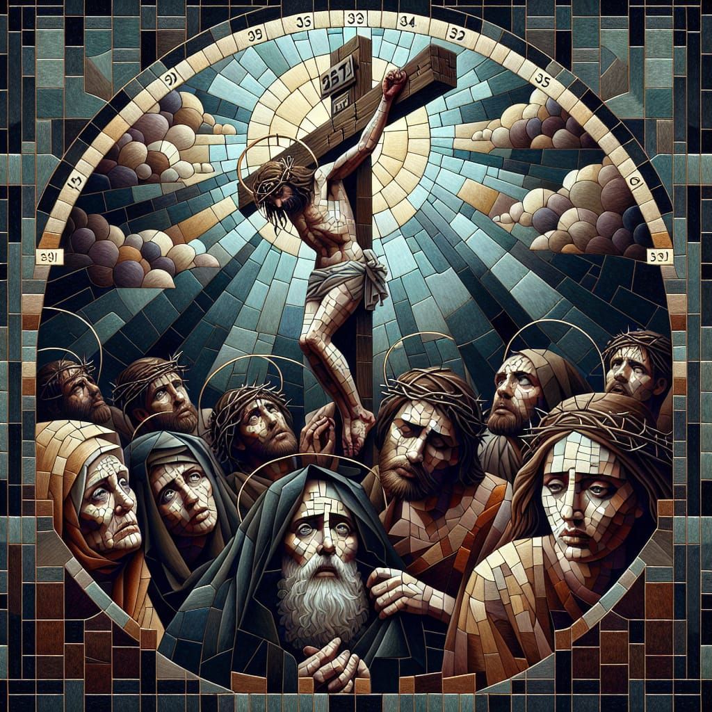 Tessellation Art: Death of Christ on Good Friday