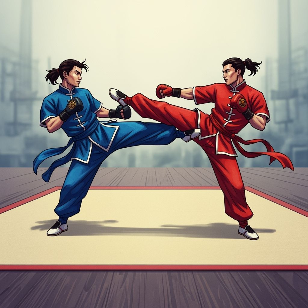 Kung Fu Fight: Dynamic Martial Arts Concept