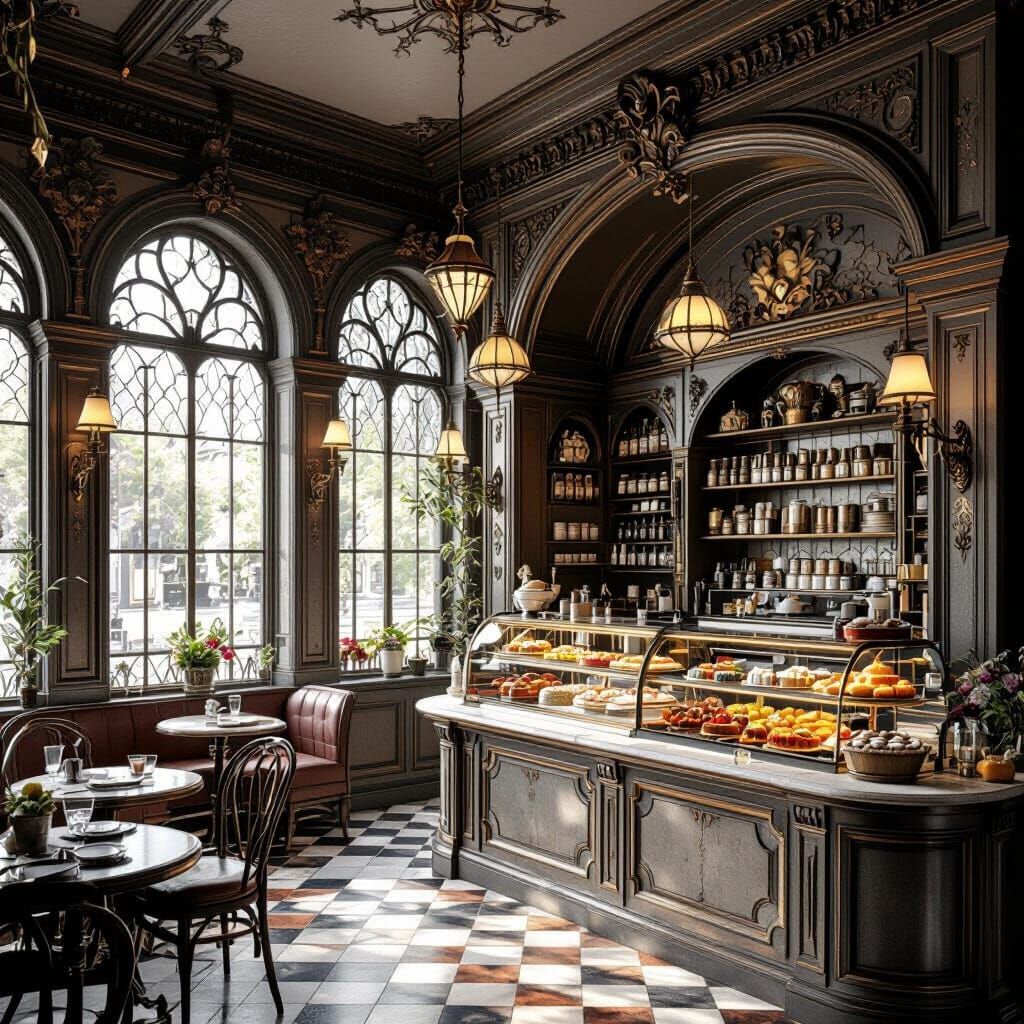 Victorian Gothic Bakery Interior Design