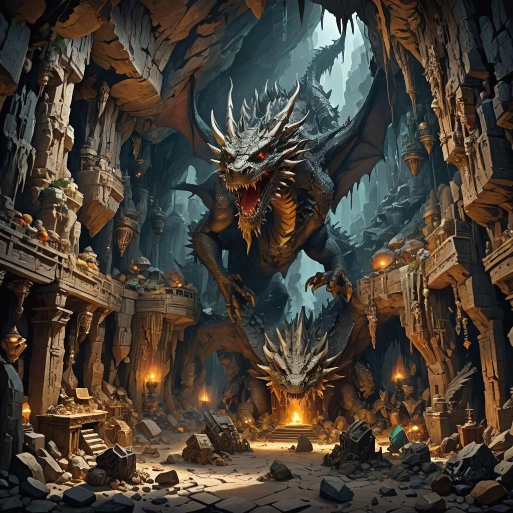 Dragon Lair with Treasure Hoard