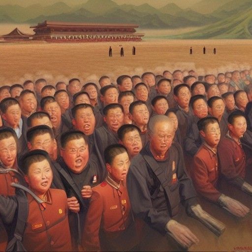 North Korea Among Us: Oil Painting by Gurney
