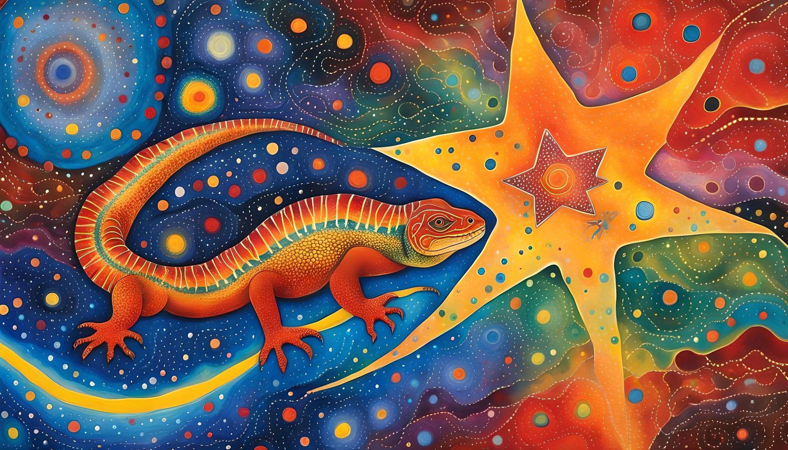 Goanna's Dreamtime Star Nursery in Aboriginal Style