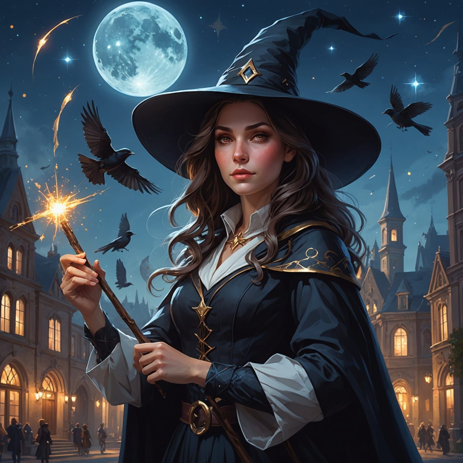 Magical School Witch Turns Birds to Stars