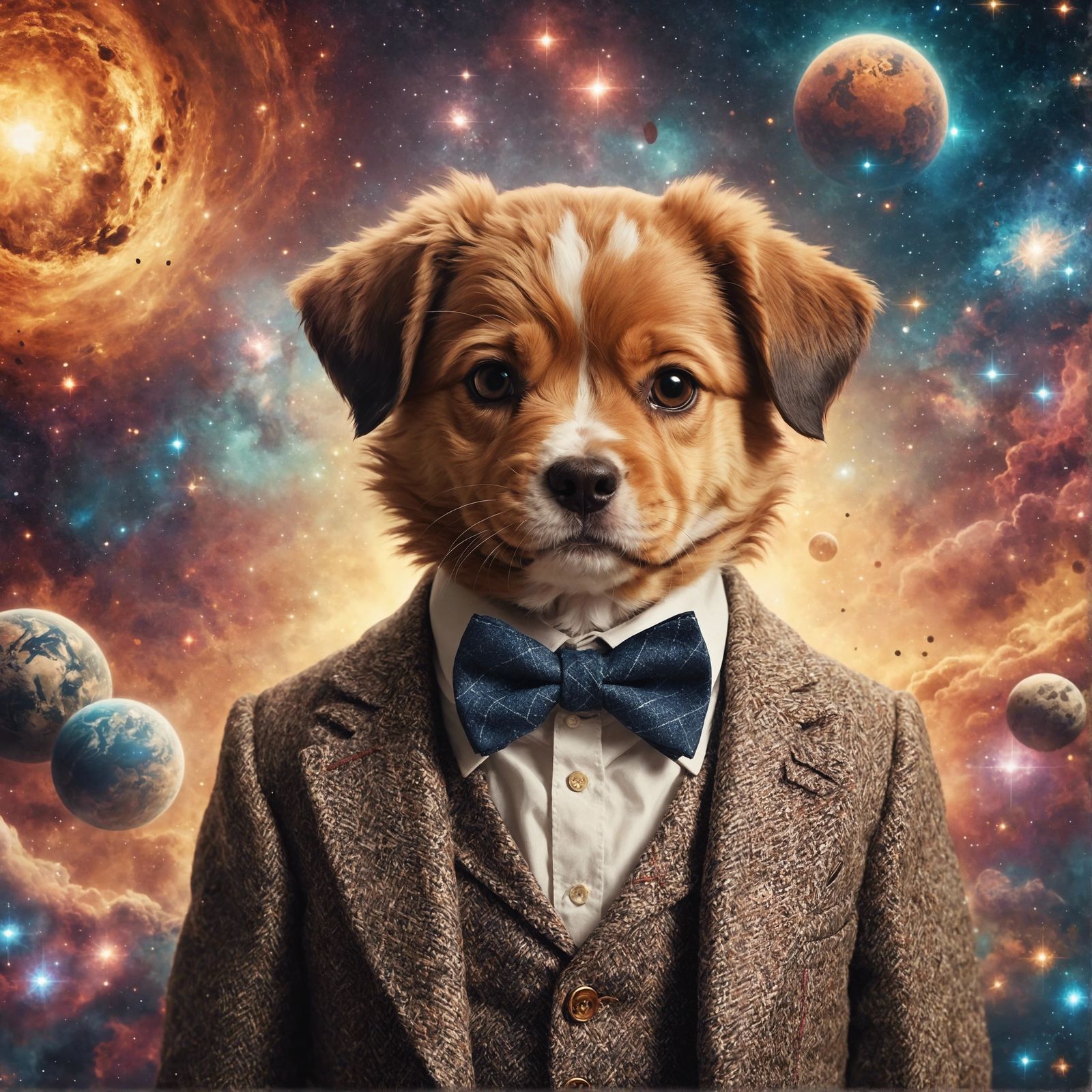 Puppy in Space: A Digital Art Character Design
