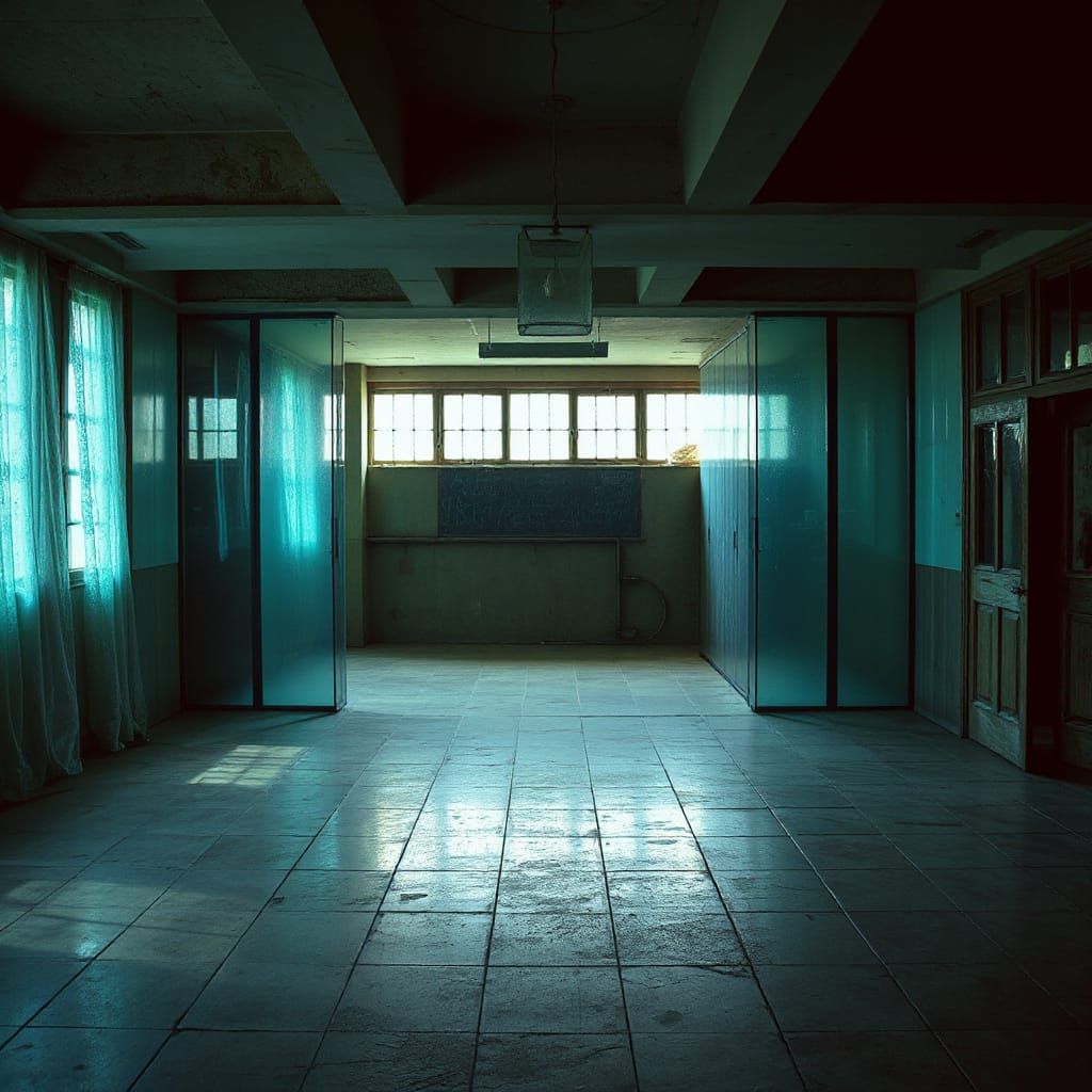 Evocative Gothic Interior with Volumetric Lighting